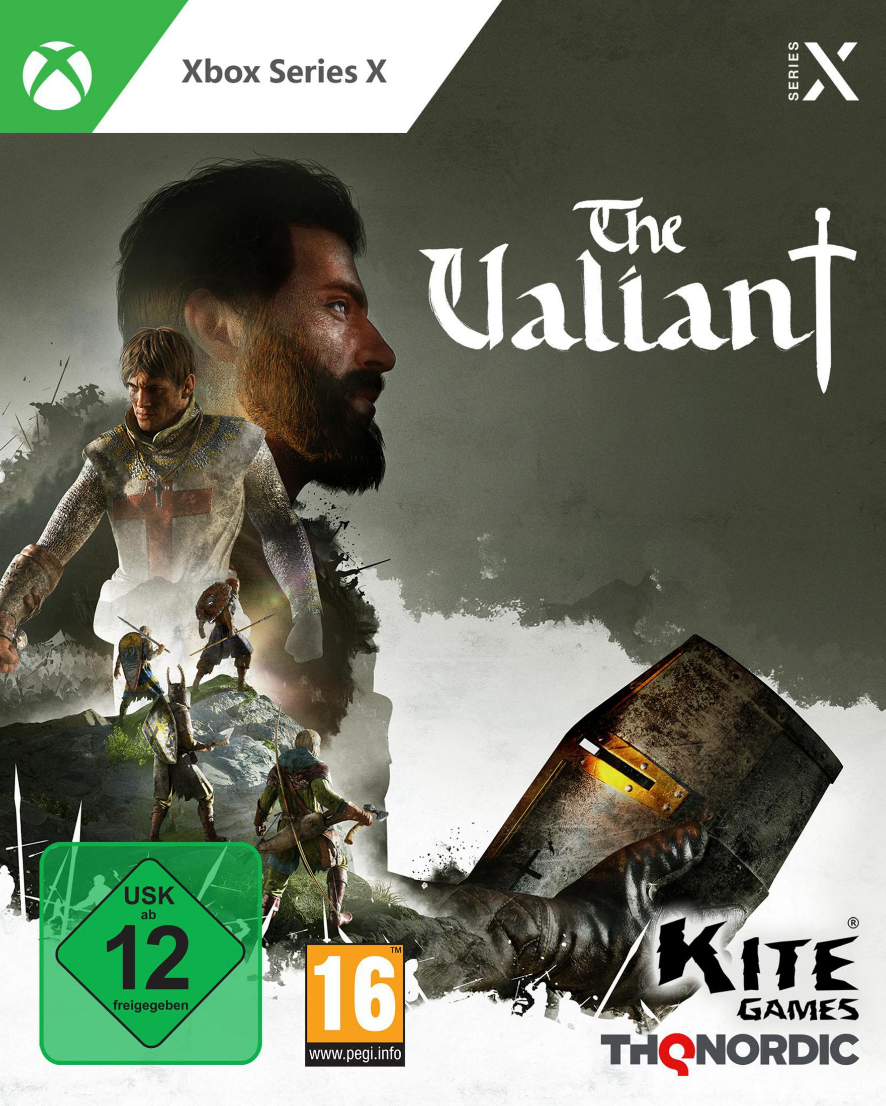 Xbox Series X Spielcover: Ritter im Kampf, mit USK 12 und PEGI 16 Siegeln.