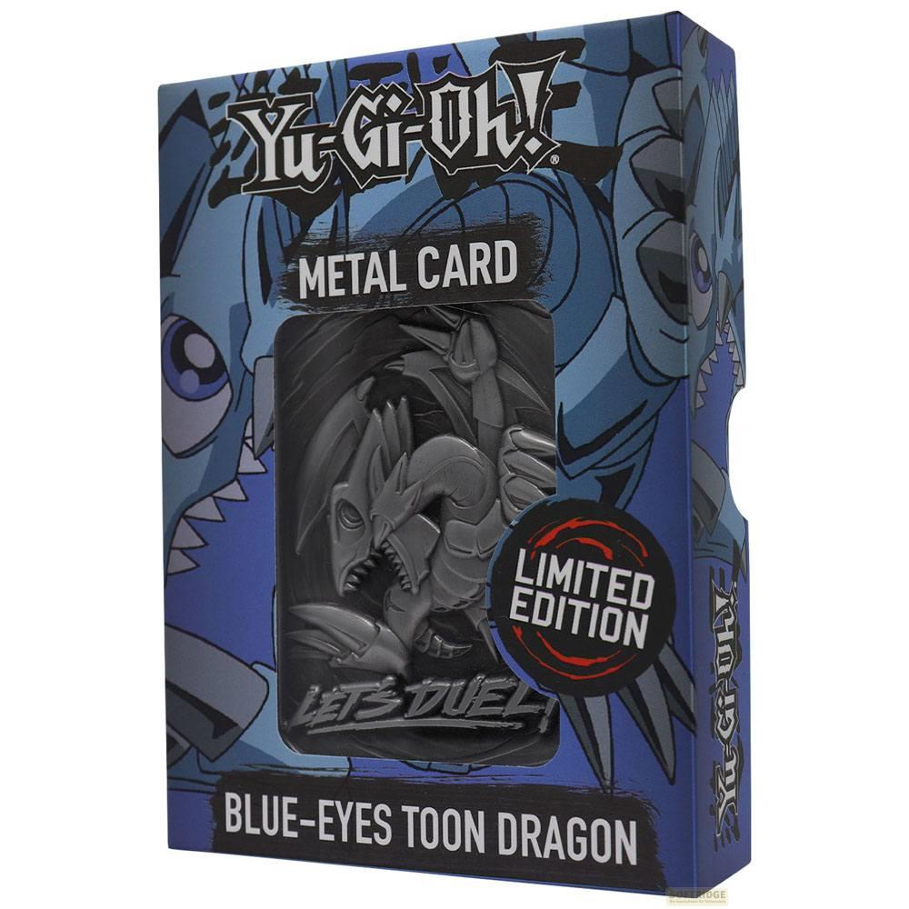 Yu-Gi-Oh! Metallkarte: Limitierte Auflage Blue-Eyes Toon Dragon.