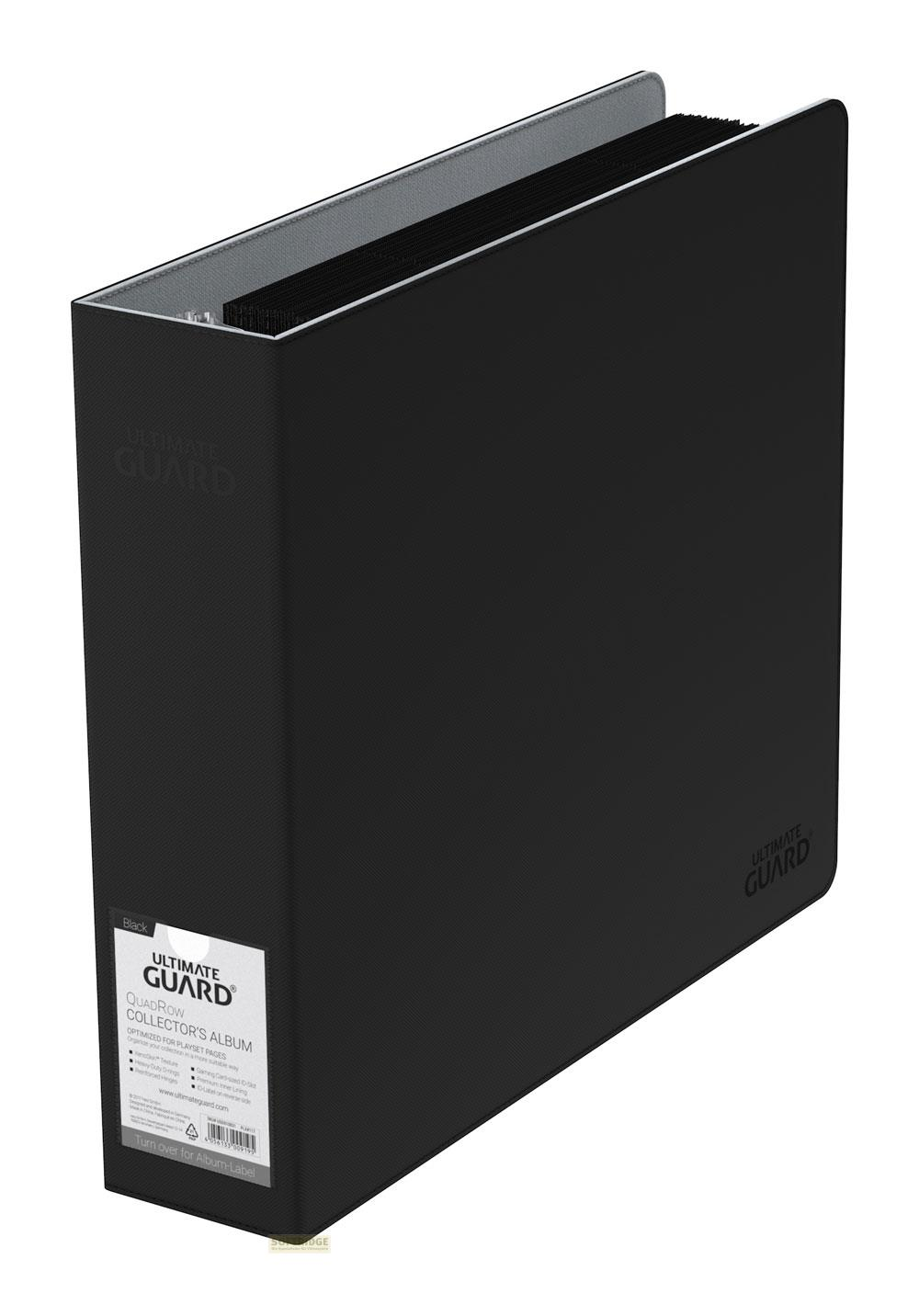 Classeur noir Ultimate Guard avec une étiquette collée.