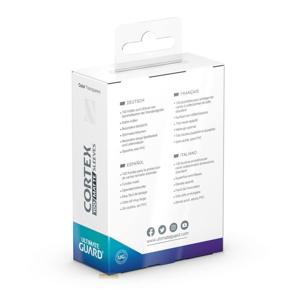 Emballage avec informations multilingues pour pochettes de cartes.