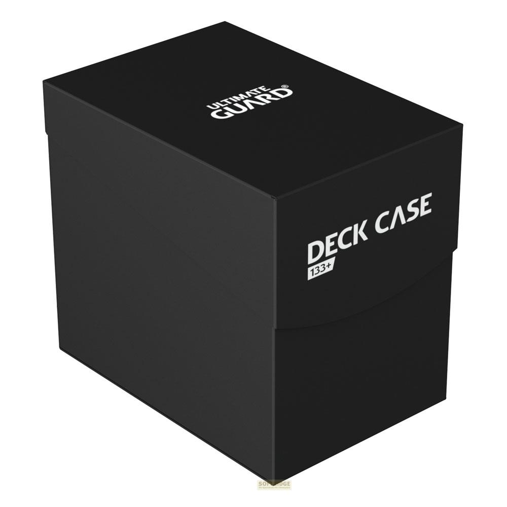 Boîte noire pour deck avec marquage 'ULTIMATE GUARD' et 'DECK CASE 133+'.