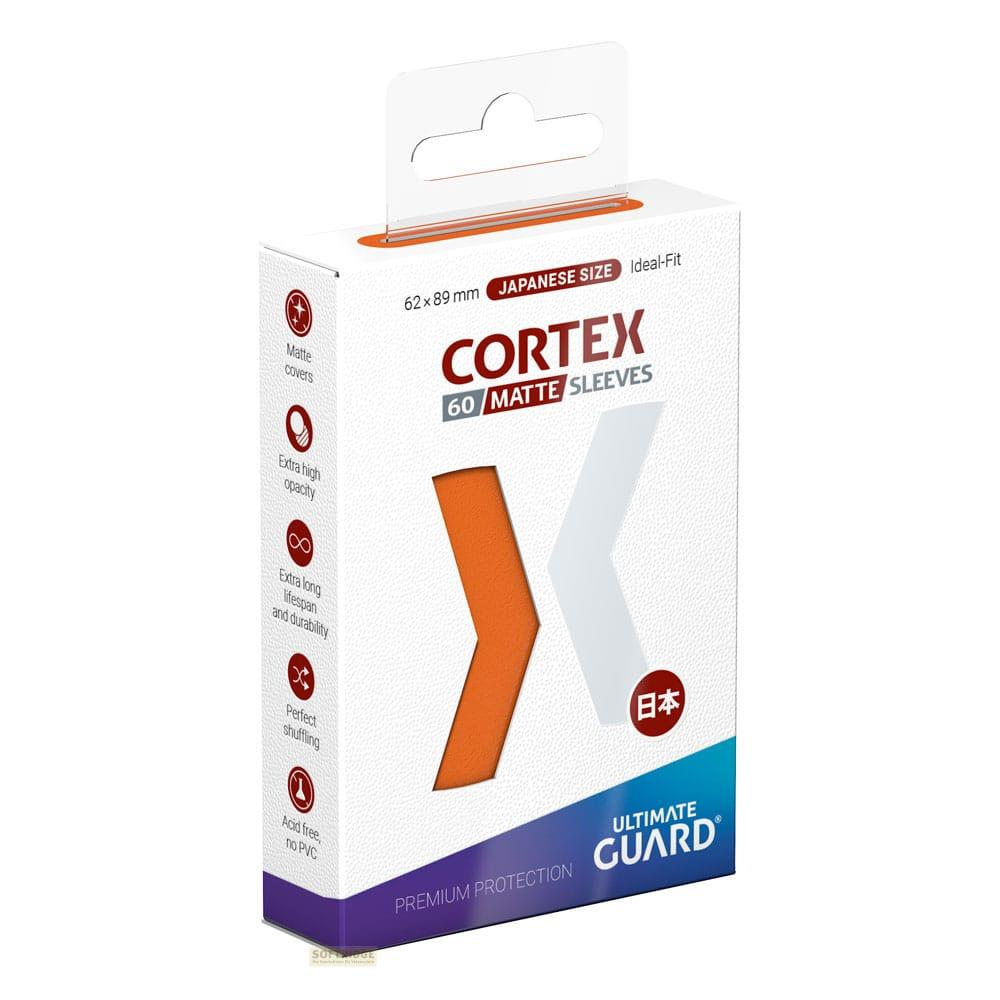 Confezione per 60 buste CORTEX MATTE, misura giapponese, con X arancione e bianca.