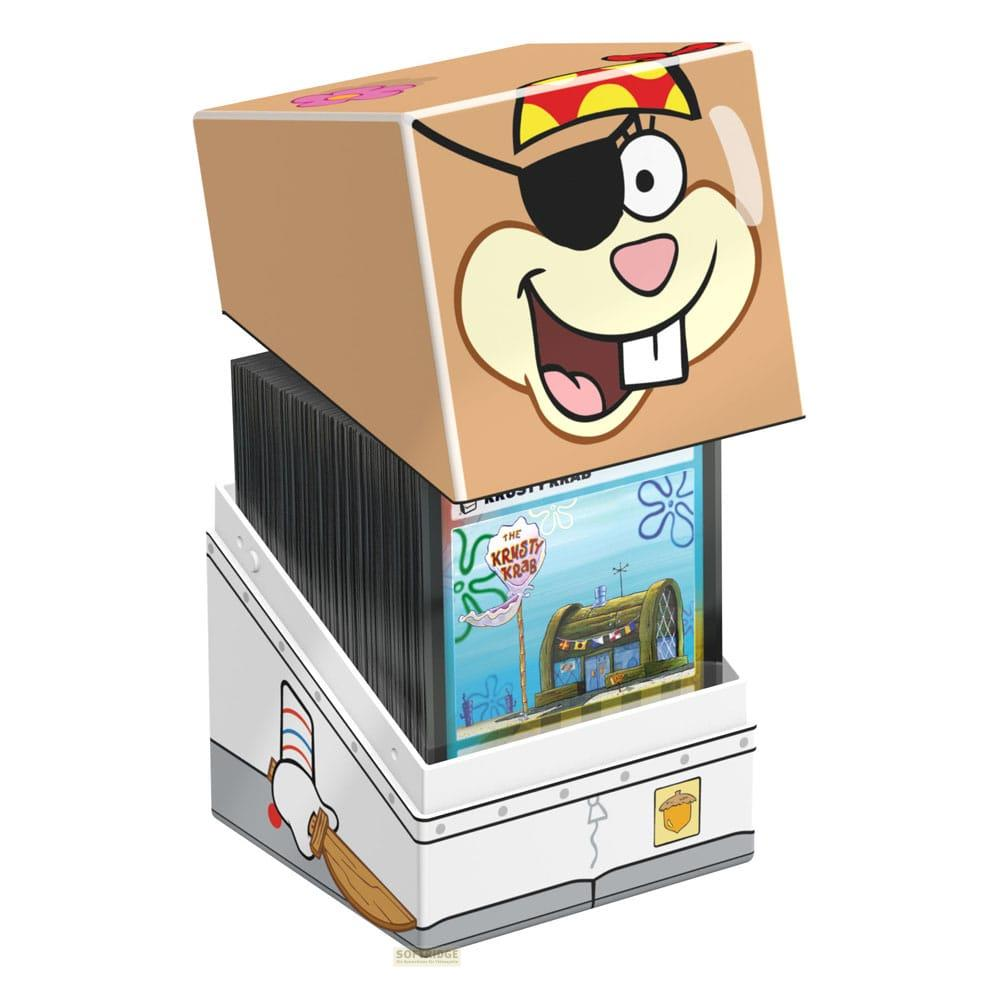 Scatola Sandy Cheeks con dischi Spongebob e tema Krusty Krab.