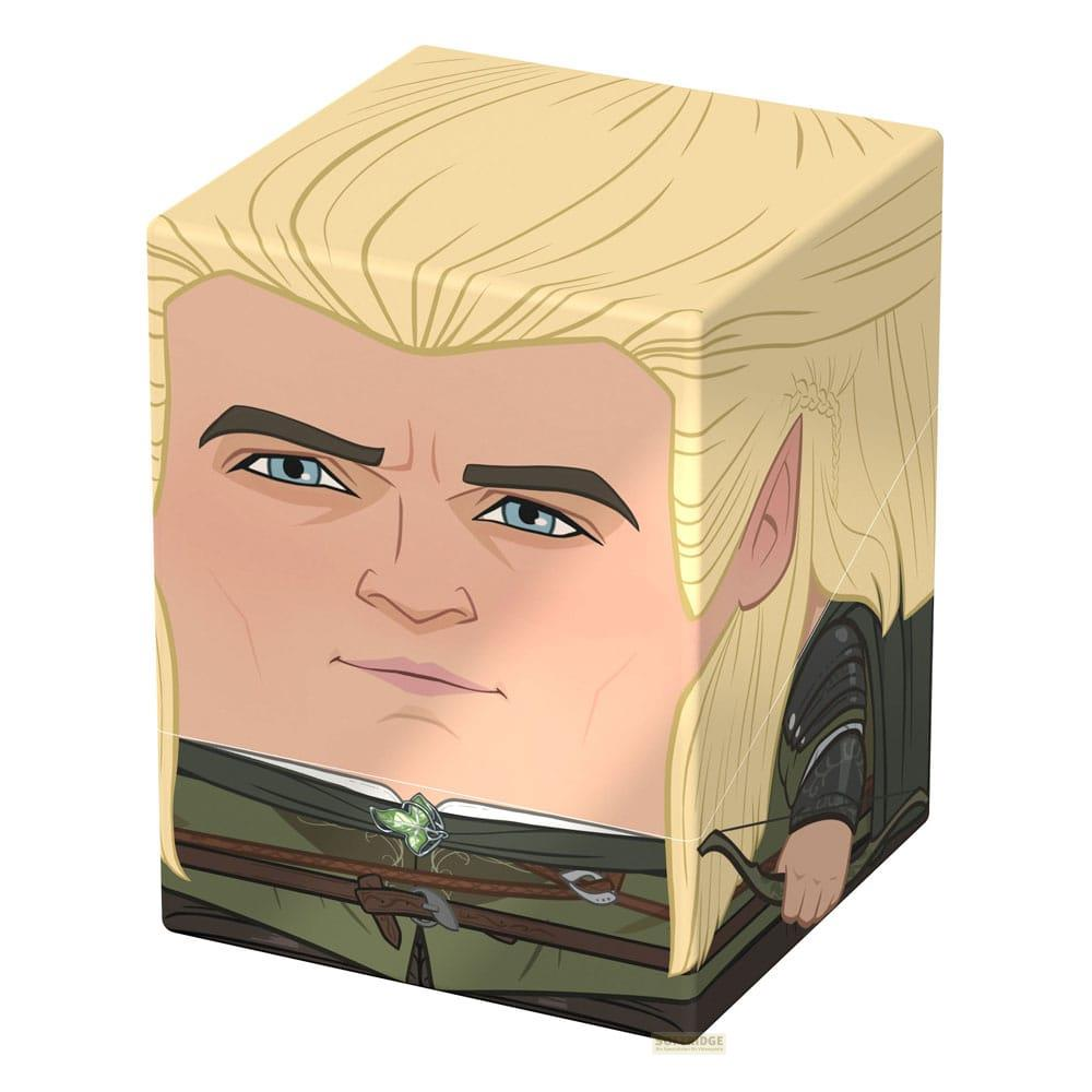 Un cube représentant le visage d'un elfe blond, tenant un arc et des flèches.