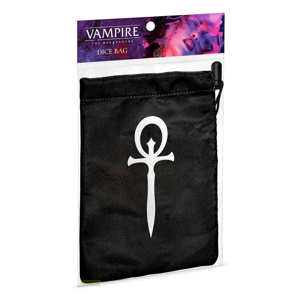 Sacchetto nero con simbolo Ankh, confezione con logo Vampire.