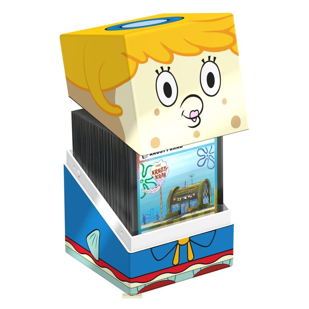 Una scatola con personaggi di Spongebob e il Krusty Krab.