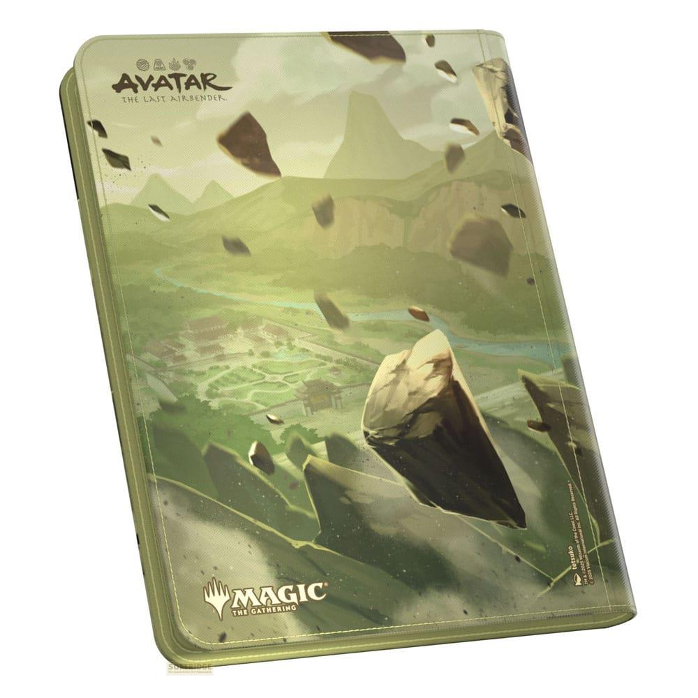 Un raccoglitore con arte di Avatar: L'ultimo dominatore dell'aria e logo Magic: The Gathering.