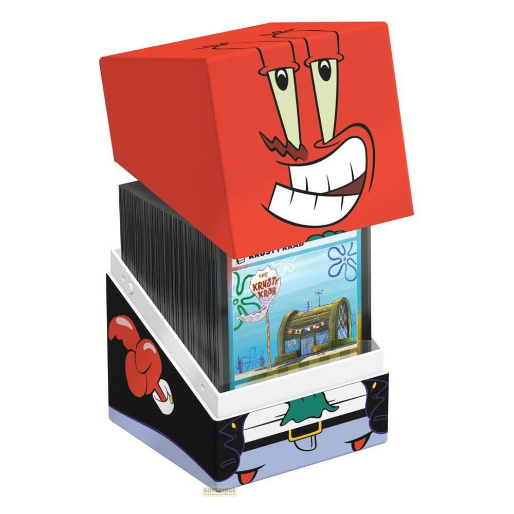 Scatola a tema Mr. Krabs con Krusty Krab e carte Spongebob.