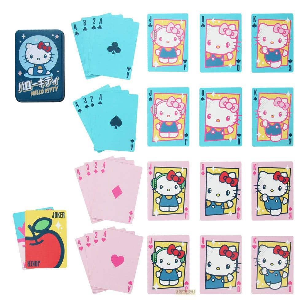 Cartes à jouer à l'effigie de Hello Kitty et d'une pomme Joker.