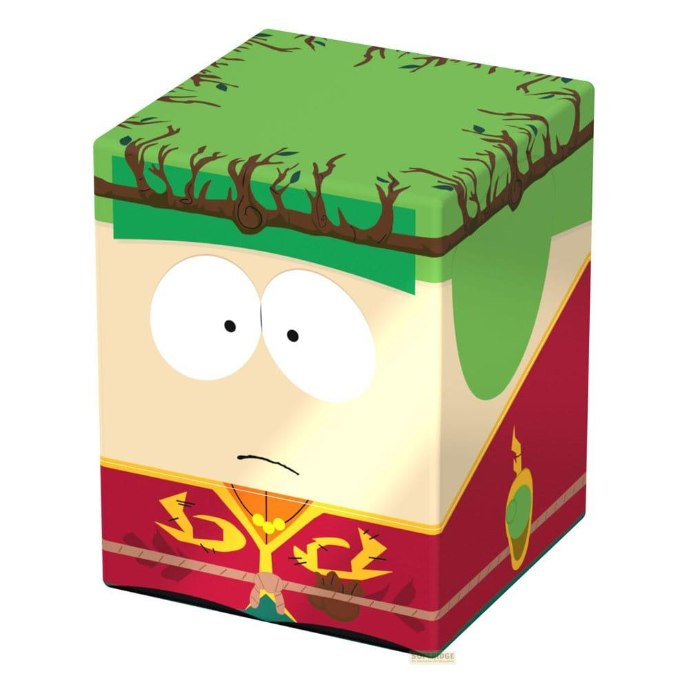 Oggetto cubico con il volto di Kyle Broflovski di South Park e design a chioma d'albero verde.