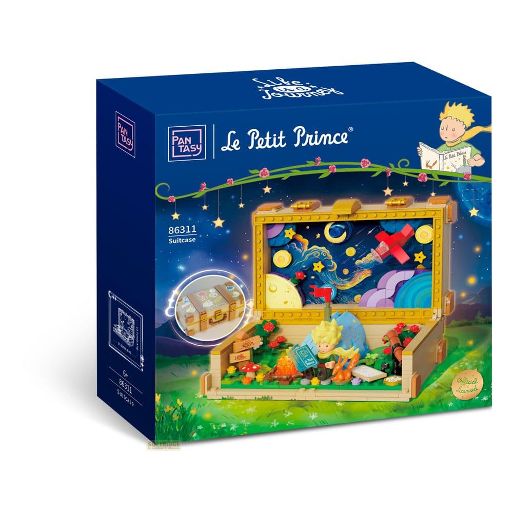 Verpackung für ein "Der kleine Prinz" Bauspielzeug mit einer Szene aus dem Buch.
