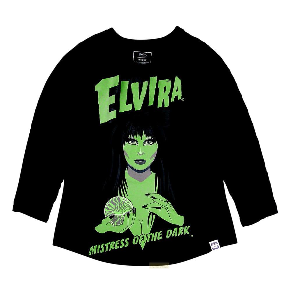 Schwarzes Shirt mit Elvira und dem Spruch "Mistress of the Dark".