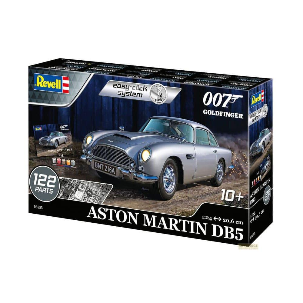 Maquette Revell 007 Aston Martin DB5 avec 122 pièces, échelle 1:24.