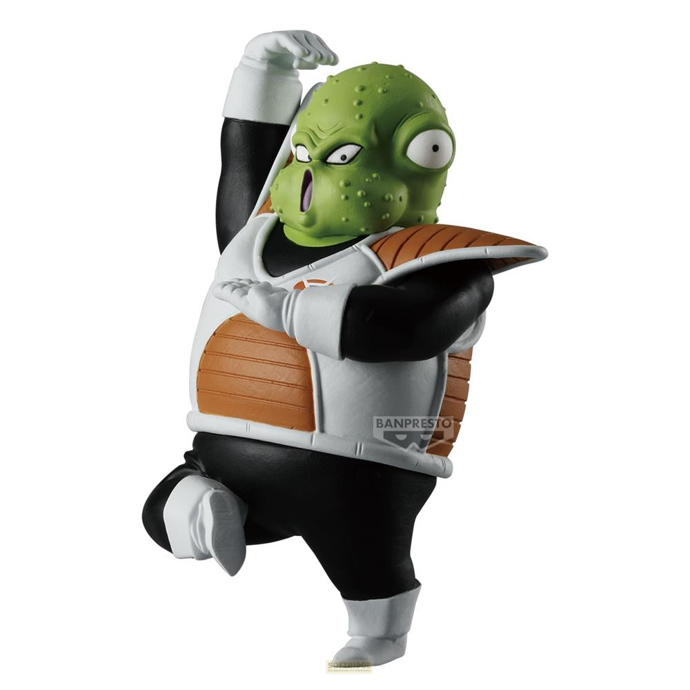Una figura verde con armadura, mano levantada y guante blanco.