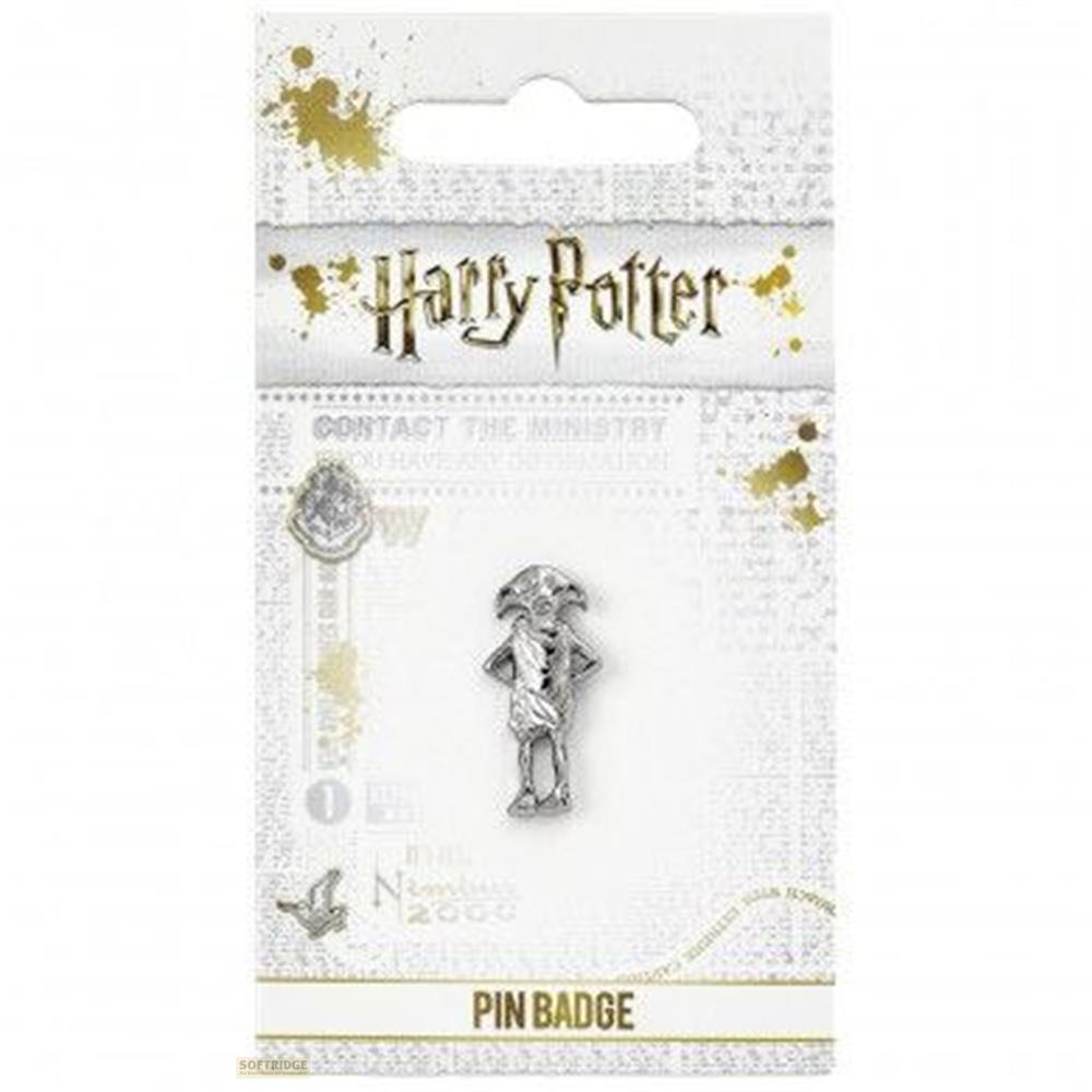 Harry Potter Pin-Abzeichen mit Dobby-Figur auf einer Karte