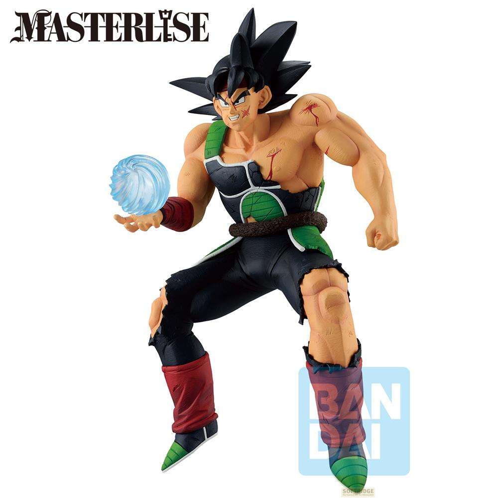 Figura de Bardock con una bola de energía en la mano izquierda.