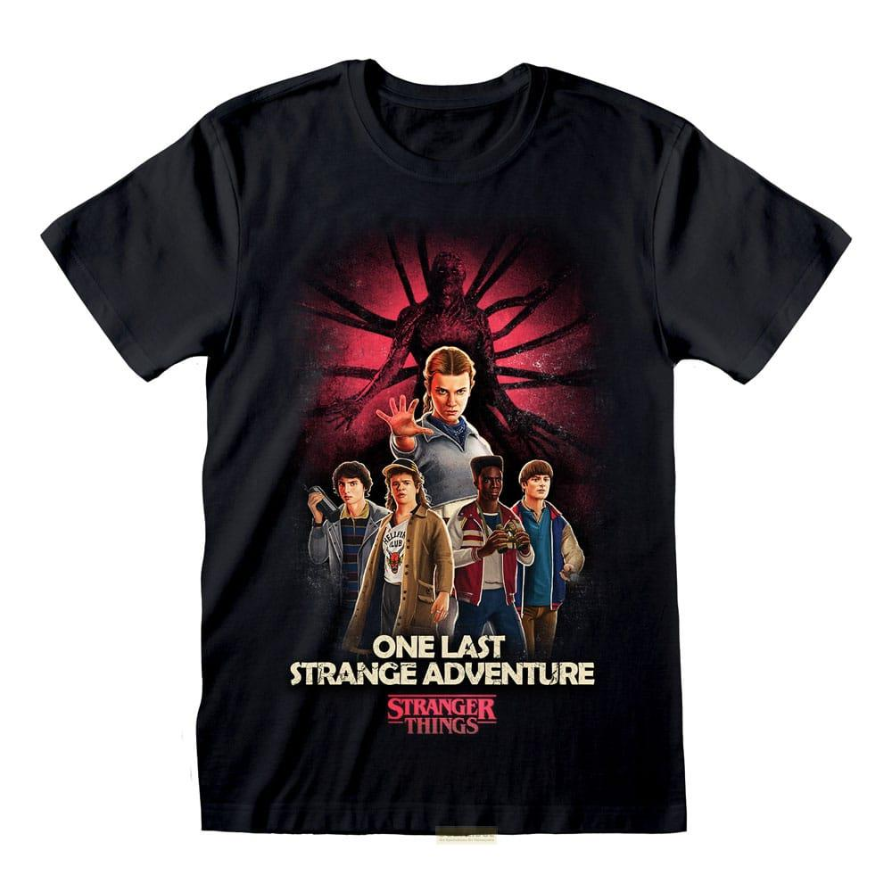 Stranger Things T-Shirt mit Eleven und Freunden vor dem Demogorgon.
