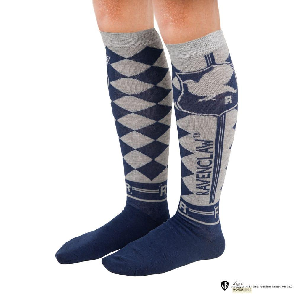 Calcetines - CINEREPLICAS Harry Potter Medias hasta la rodilla Paquete de 3 Ravenclaw