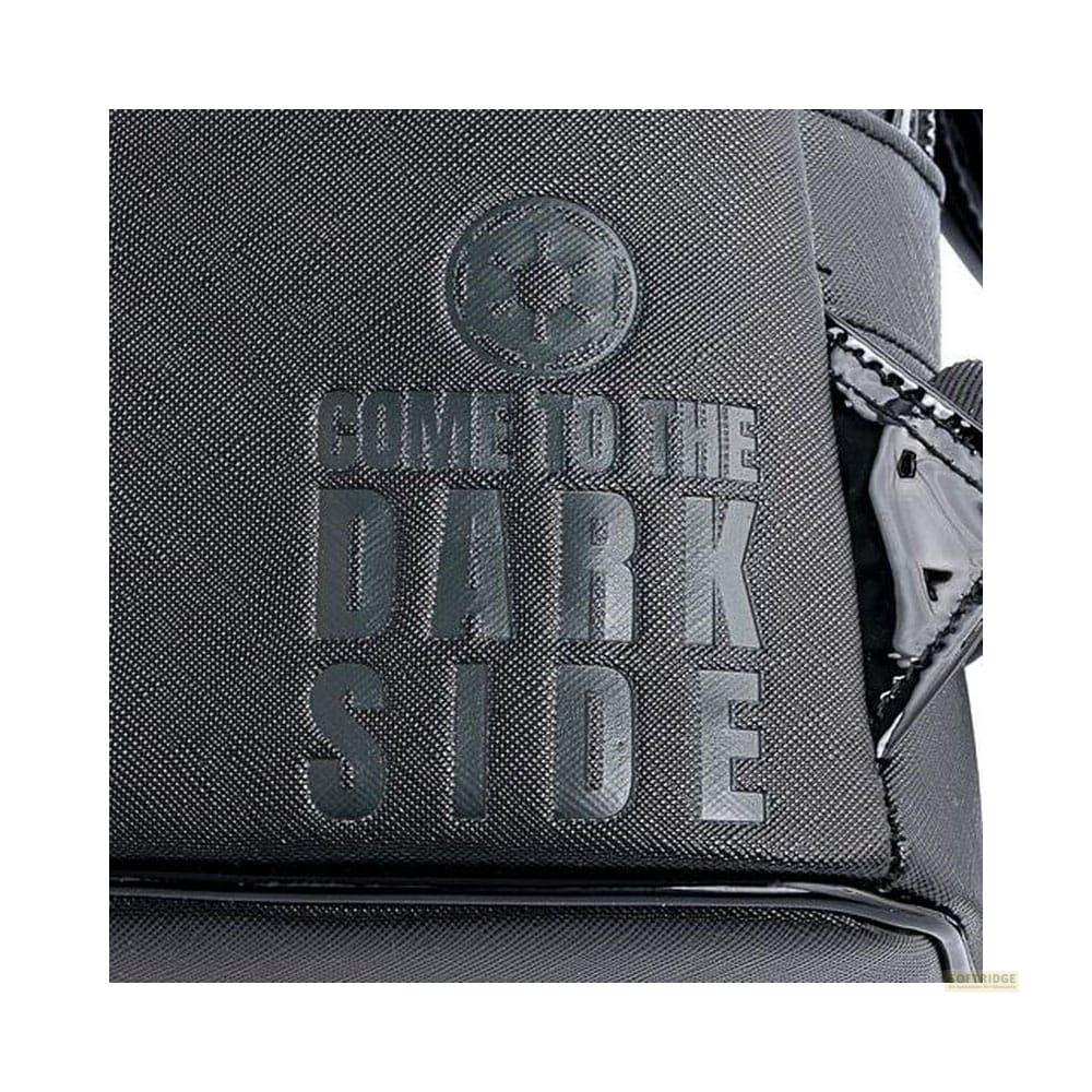 Bolso gris con "Ven al lado oscuro" y logo Imperial.