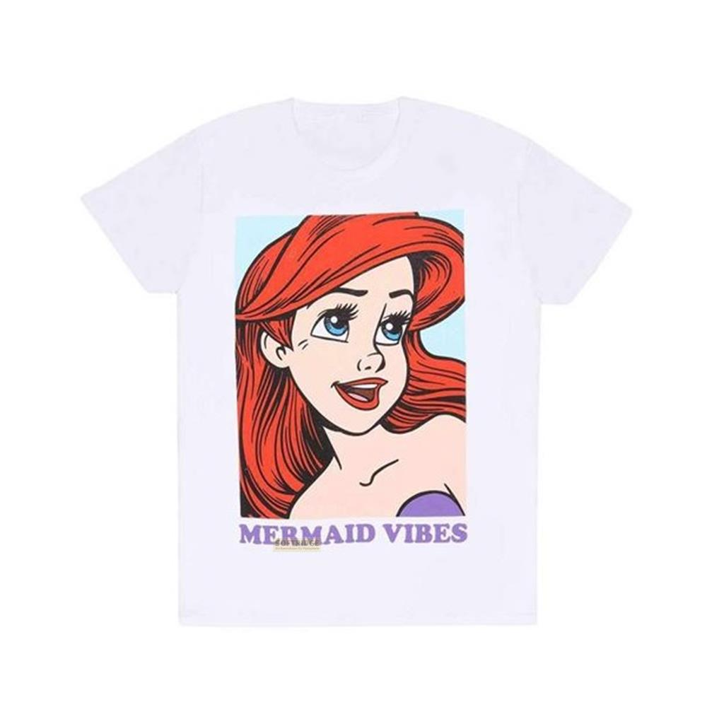 Weiße T-Shirt mit Ariel aus Arielle, die Meerjungfrau, und dem Text 