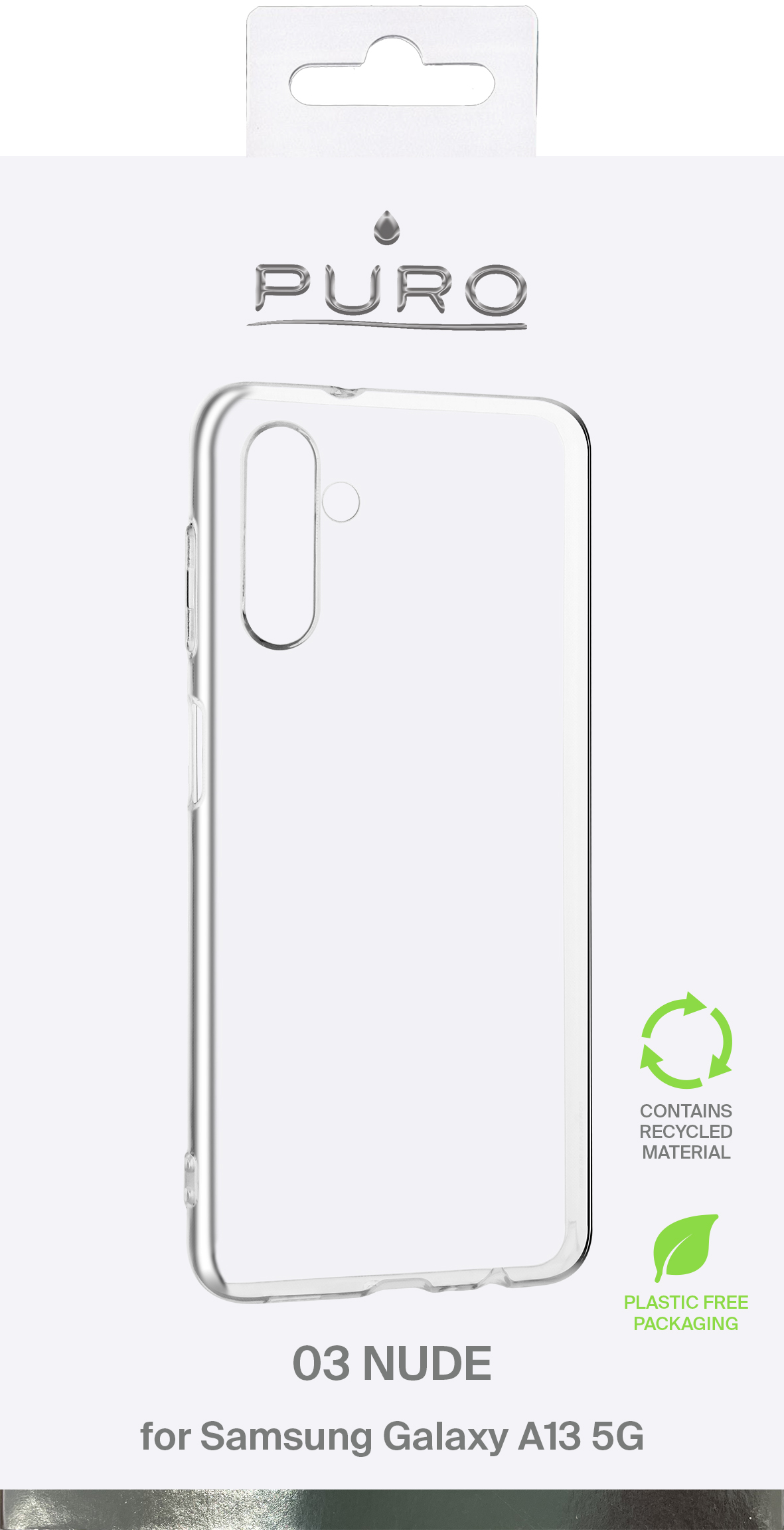 Custodia trasparente per Samsung Galaxy A13 5G di Puro.