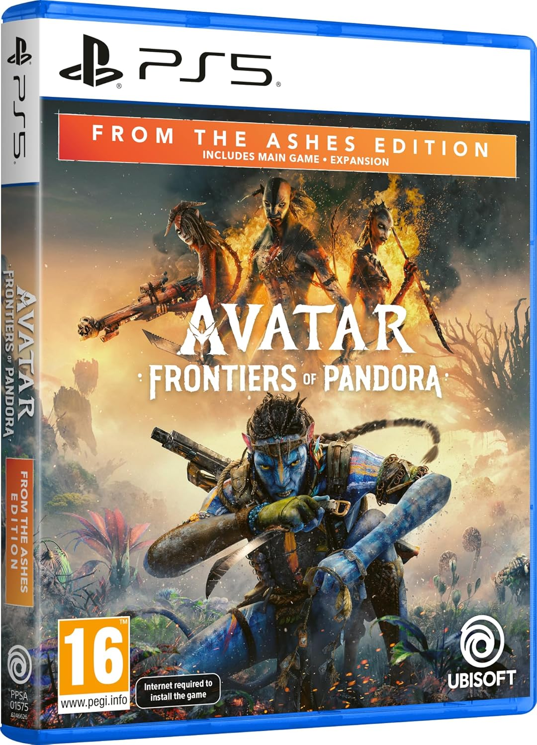 Pudełko gry Playstation 5: Avatar Frontiers of Pandora, Edycja From the Ashes.