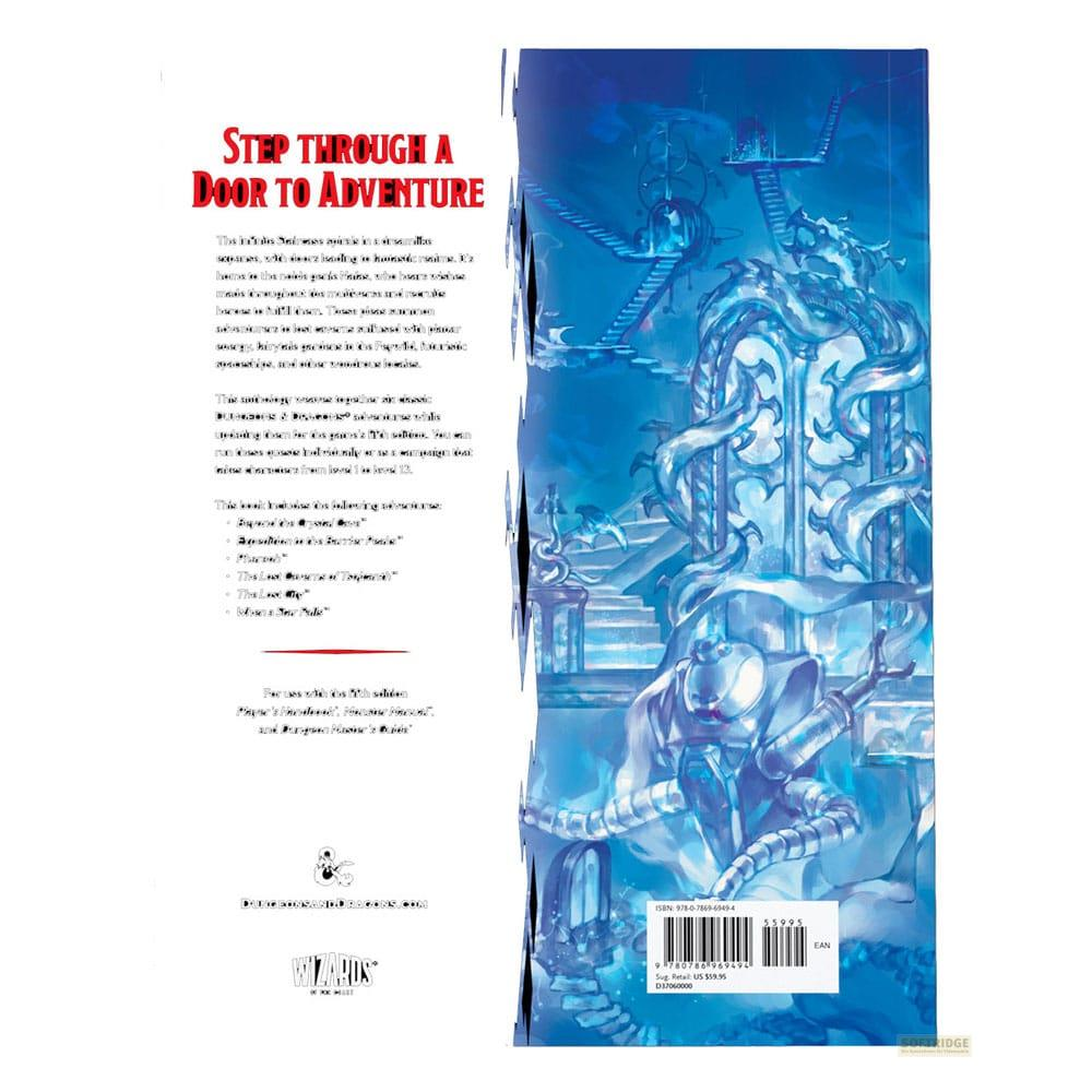 Une couverture de livre représentant un palais de glace et une créature robotique.