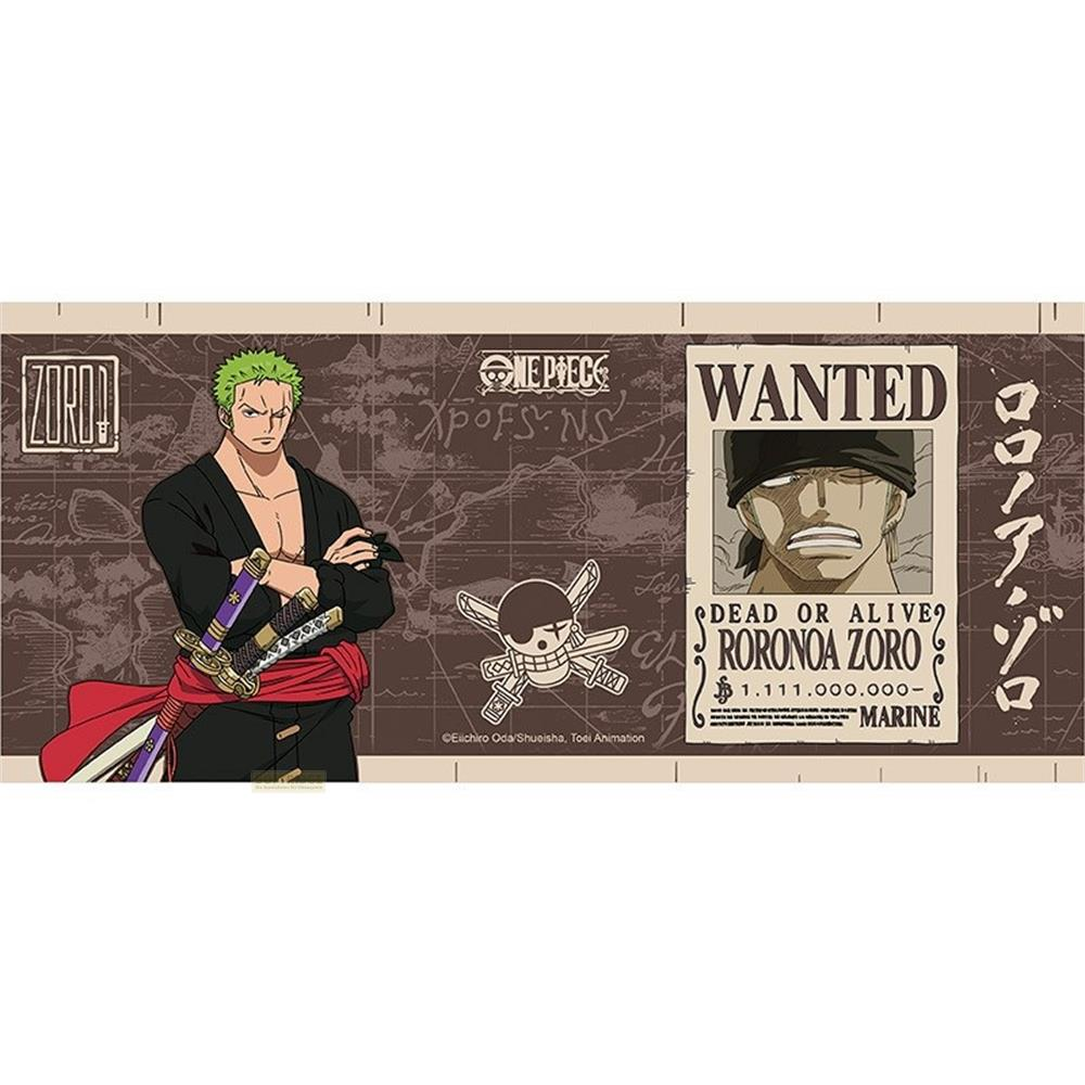 Roronoa Zoro ist auf einem Steckbrief abgebildet, mit einem Kopfgeld von 1.111.000.000 Beli.