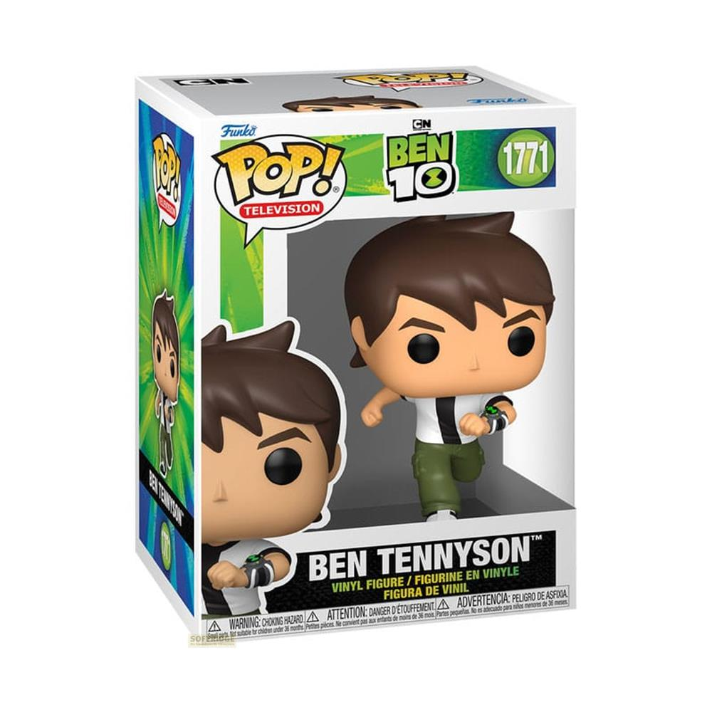 Funko Pop!-Figur von Ben Tennyson aus Ben 10 in der Verpackung.