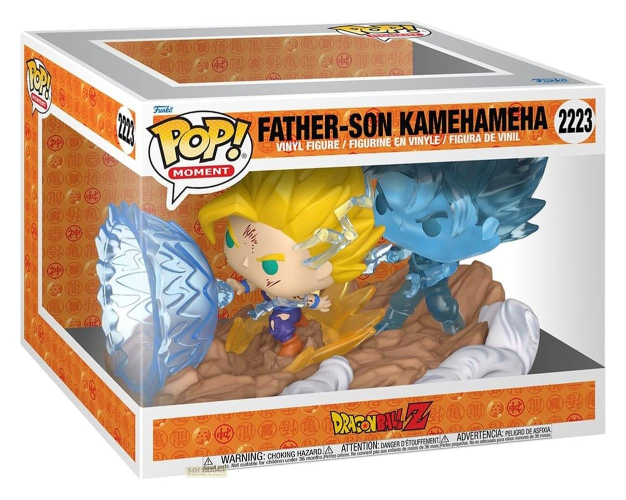 Funko Pop! Figuren von Vater und Sohn Kamehameha im Kampf.