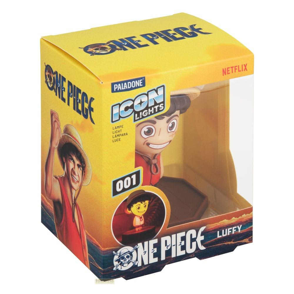 Opakowanie lampki One Piece Icon Lights z figurką Luffy'ego.