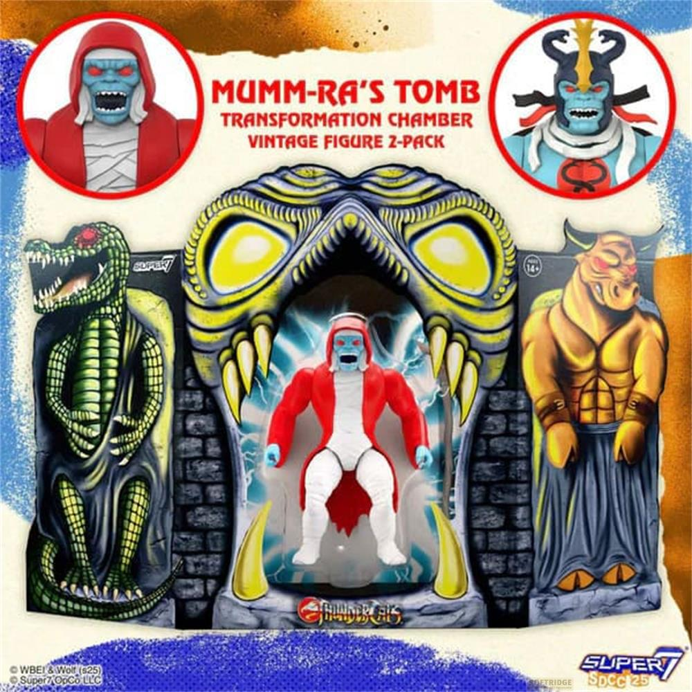 Tomba di Mumm-Ra: Camera di Trasformazione Figura Vintage 2-Pack con figure.