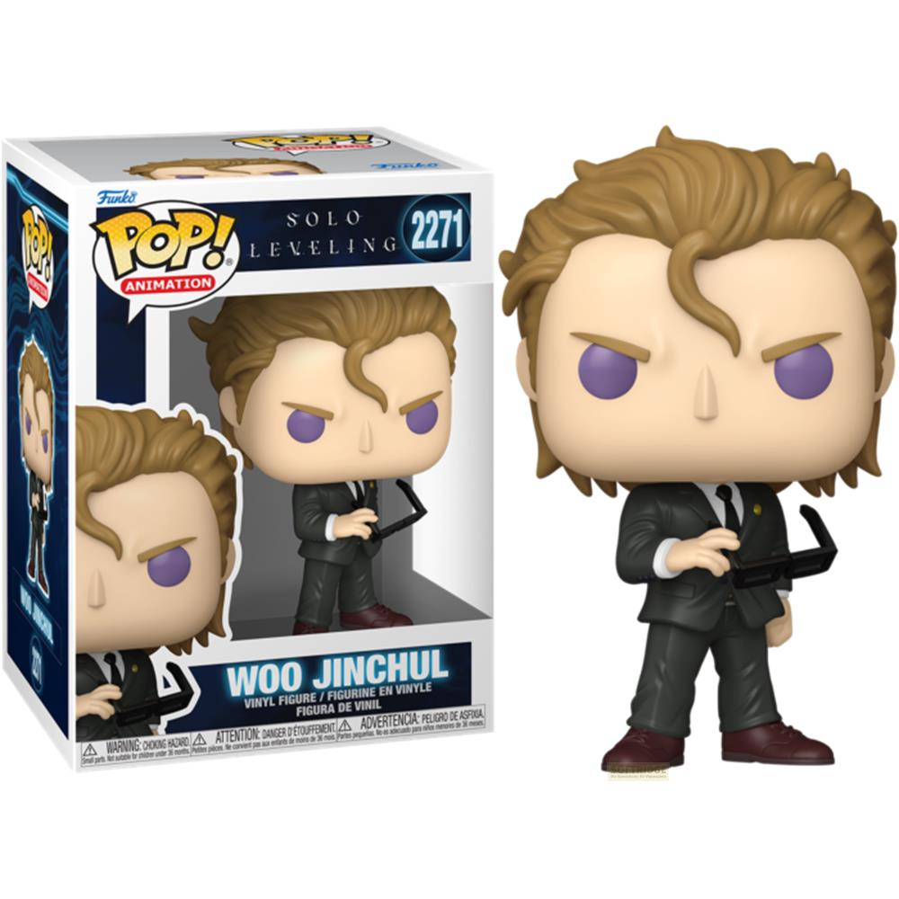 Una figura de vinilo Funko Pop! de Woo Jinchul de Solo Leveling, 2271.