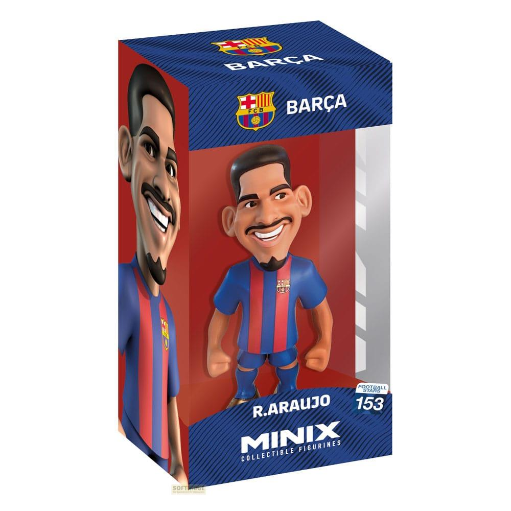 Minifigura coleccionable Minix de R. Araujo con equipación del Barça.