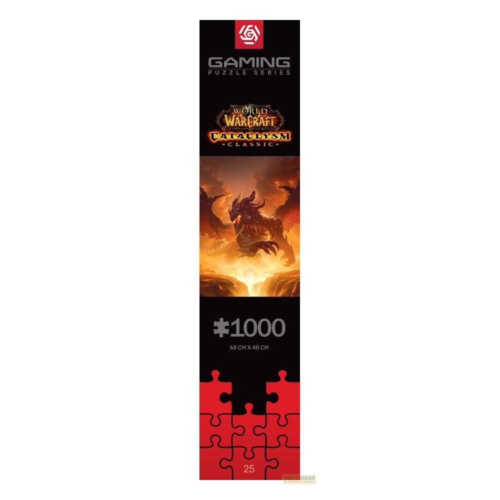 Puzzle World of Warcraft Cataclysm Classic 1000 elementów ze smokiem.