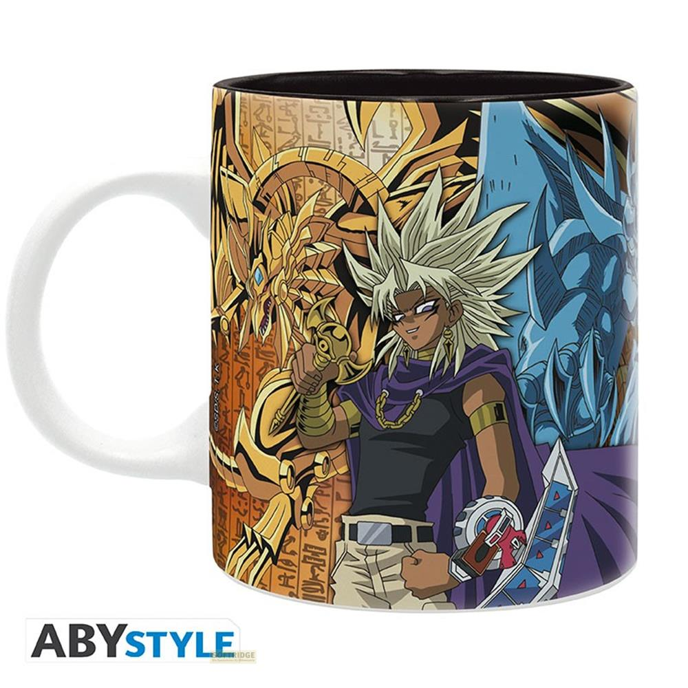 Mug Yu-Gi-Oh: Yami Yugi, Slifer et Obélisque.