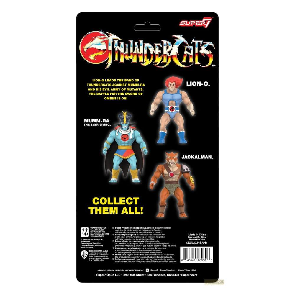 Action figure Thundercats: Lion-O, Mumm-Ra e Jackalman.