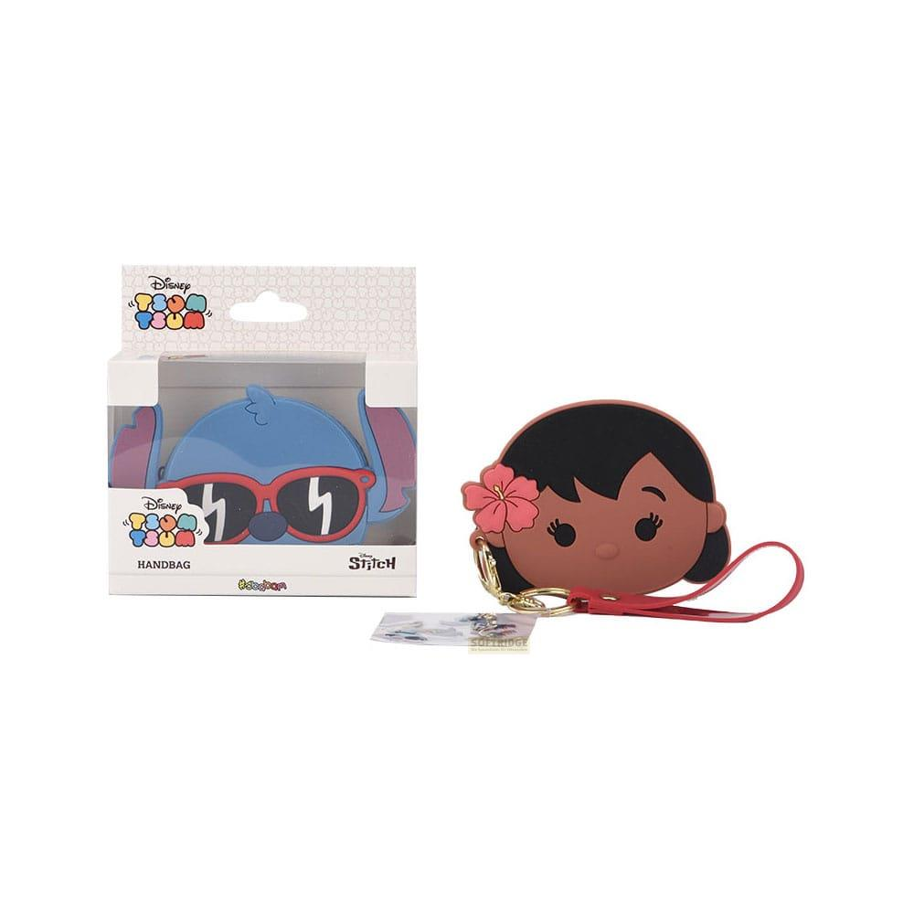 Bolso Tsum Tsum de Stitch con cara de Lilo y llavero.