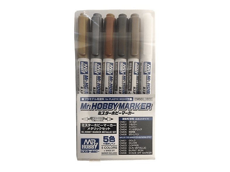 Marker für Modelle | Model Kit Accessories - Gundam - Metallic set 1 ...