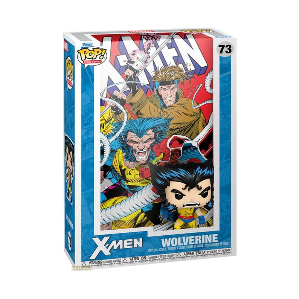 Figura de vinilo Funko Pop! X-Men Wolverine Comic Cover con caja detallada.