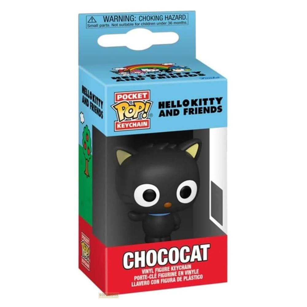 Verpackung mit Chococat-Schlüsselanhänger, Hello Kitty und Freunde