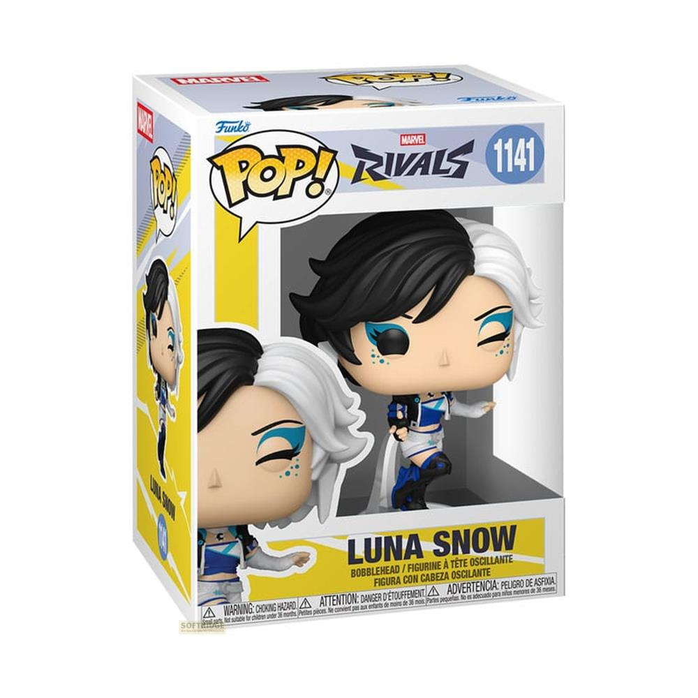 Funko Pop! Luna Snow Figur in einem Karton mit Marvel-Logo und Nummer 1141.