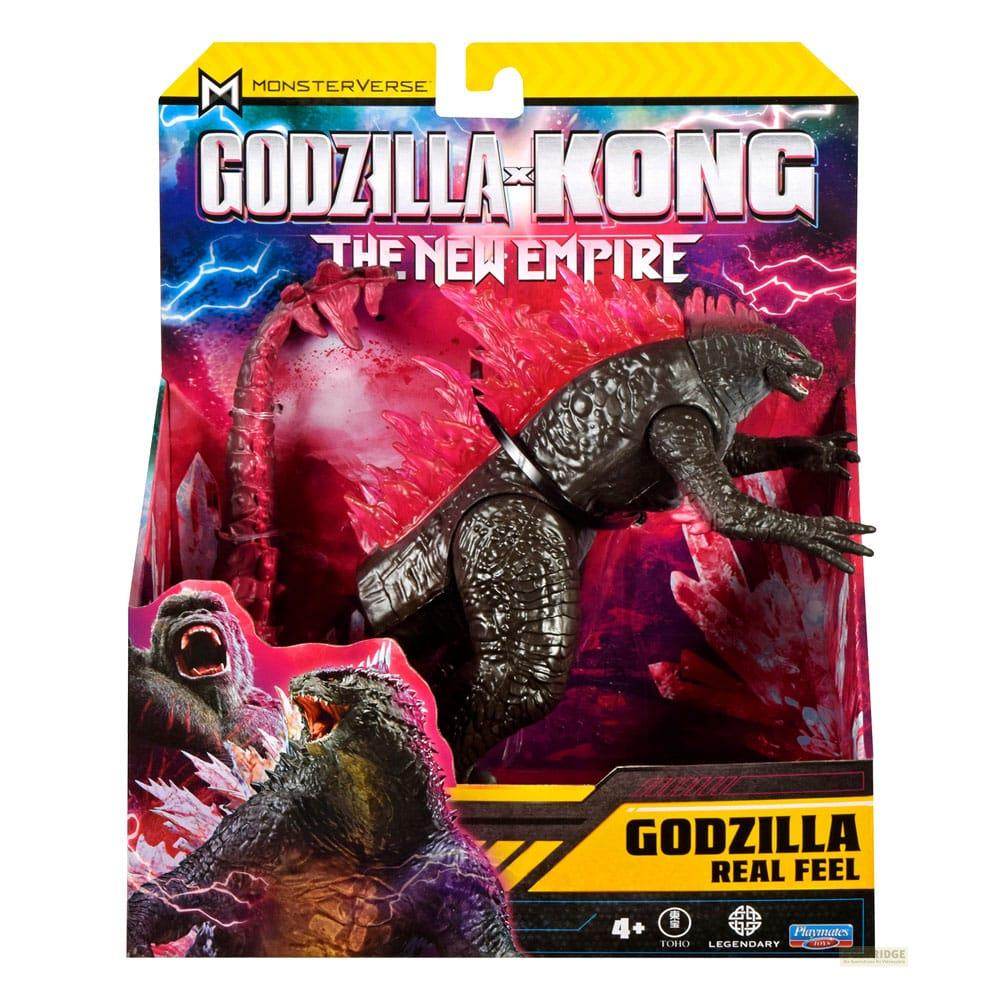 Action figure di Godzilla e King Kong nella confezione del giocattolo "The New Empire".
