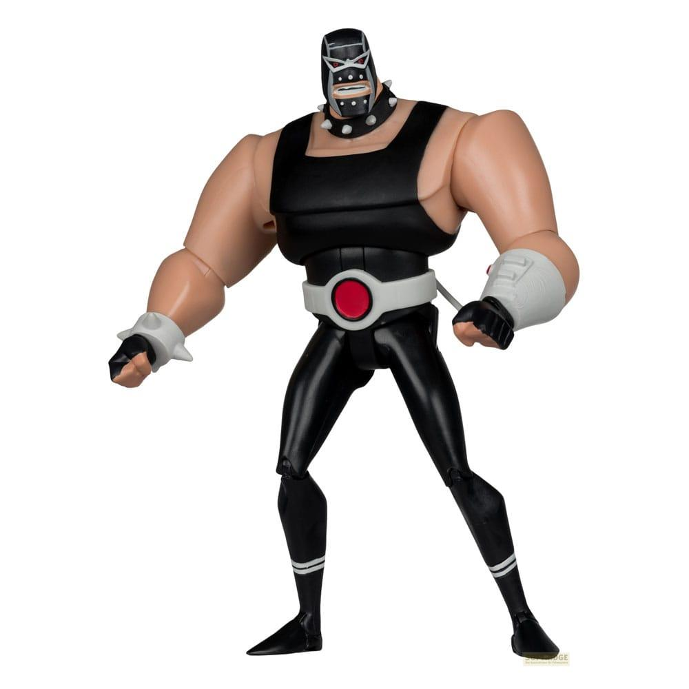 Figurine de Bane en costume noir avec ceinture blanche et brassards.