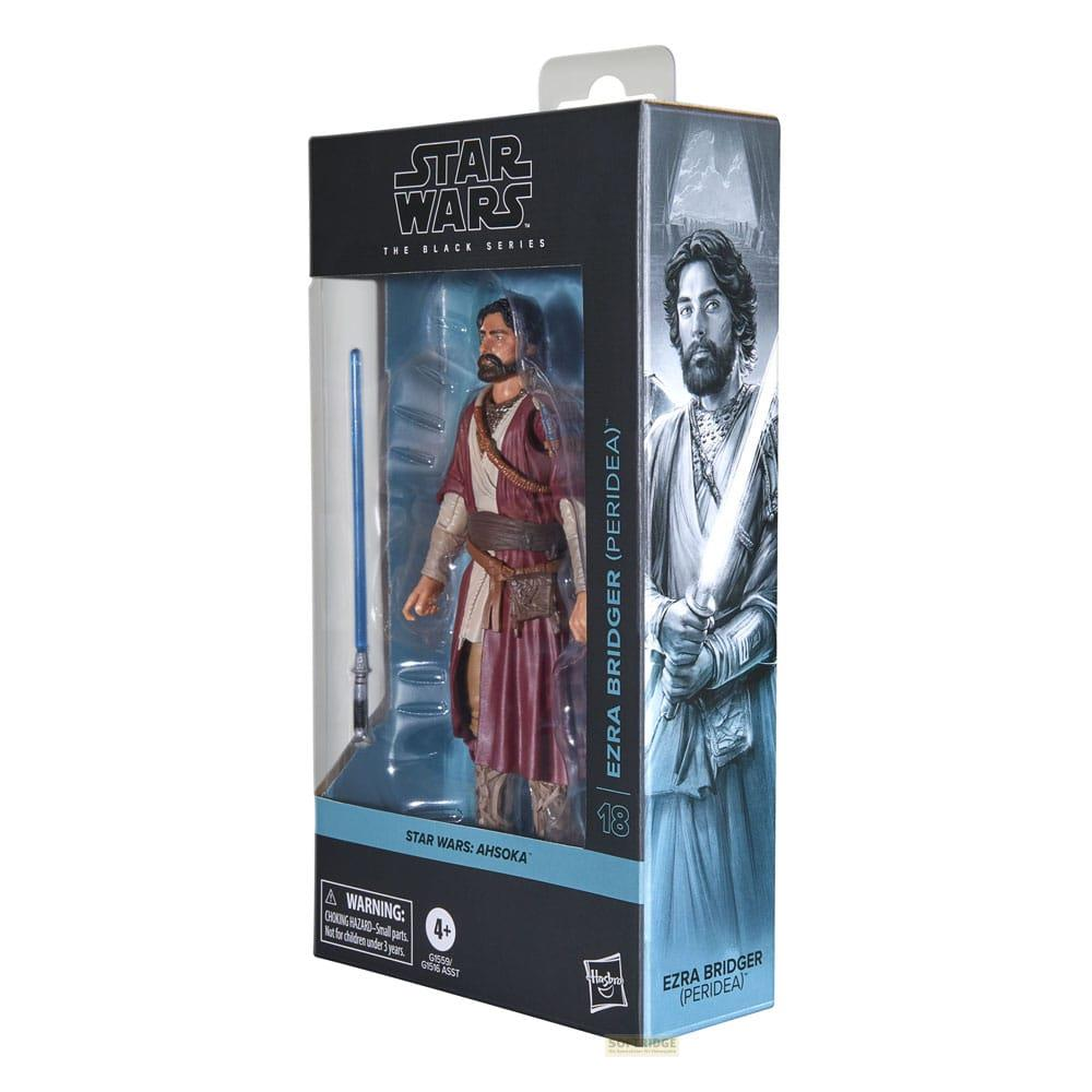 Action figure Star Wars Black Series Ezra Bridger (Peridea) in confezione con finestra.