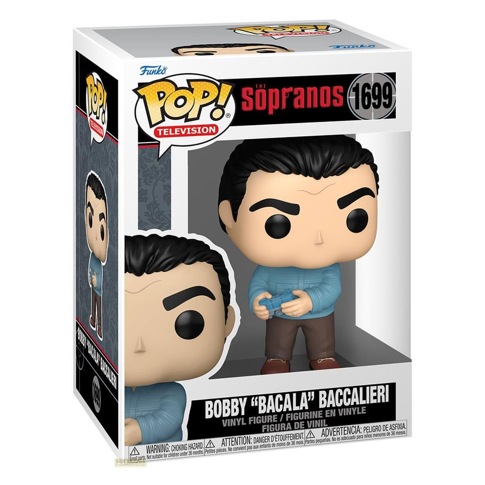 Figura Funko POP! de Bobby Bacala de Los Soprano en su caja.