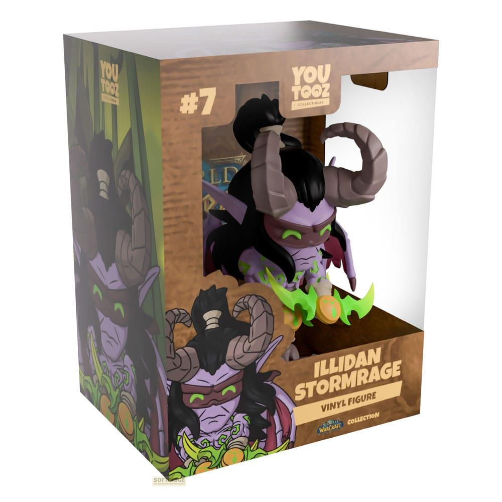 Figura de vinilo de Illidan Stormrage en caja con arte y logo You Tooz.