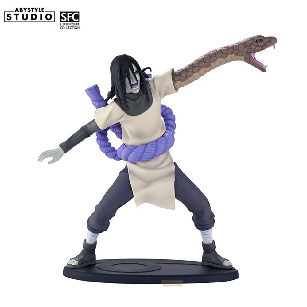 Figurine d'Orochimaru avec bras de serpent et corde.