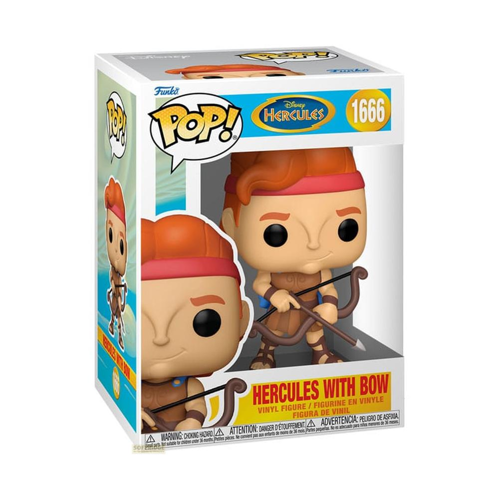 Figura Funko Pop! de Disney Hércules con arco en caja.