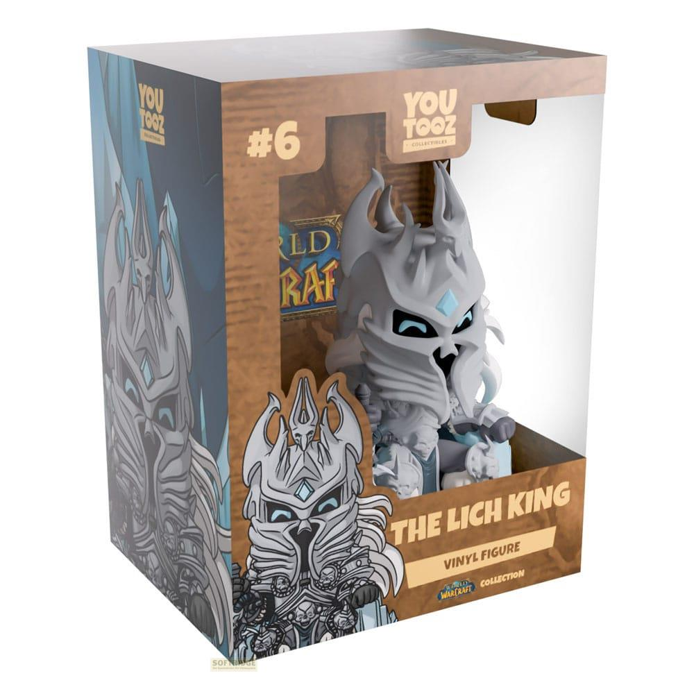 Lichkönig-Vinylfigur von YouTooz im Karton, inspiriert von World of Warcraft.